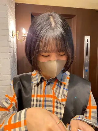 ミディアム カラー ヘアアレンジ 韓国ヘア×髪質 改善🇰🇷シオリのヘアスタイル