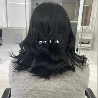 ミディアム カラー ハイトーン/ボブ /HBL/AYUNAのヘアスタイル