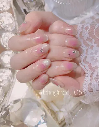 ネイル 23時まで❤︎韓国、 ワンホンネイルのネイルデザイン