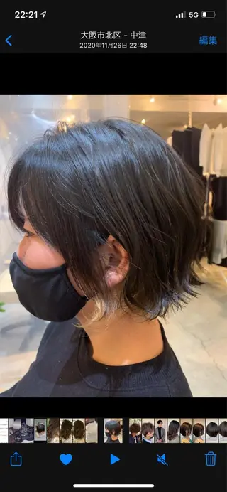 ショート カラー putri 副店長 岸本　拓真のヘアスタイル