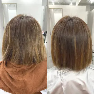 ミディアム ⭐️ショート⭐️美髪 矯正⭐️水口陸のヘアスタイル