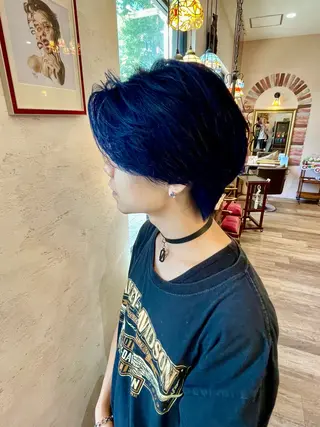 カラー メンズ 濱岸 蓮央のヘアスタイル