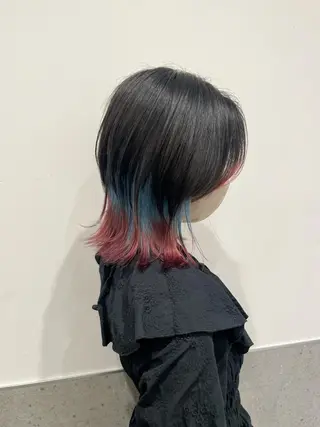 ミディアム GO TODAY SHAiRE SALON 原宿本店所属・REINA/ブリーチ /ハイトーン/原宿のヘアスタイル