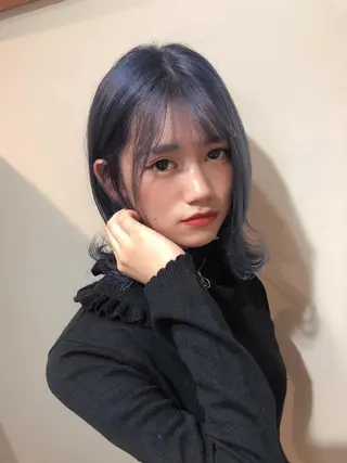 ミディアム カラー 💓シールエクステ ルミエールのヘアスタイル