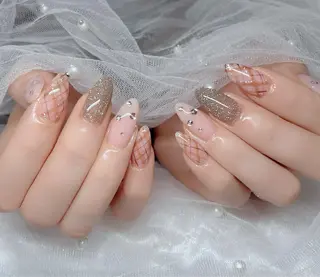 ネイル 🎀PG🩵 ネイルサロンのネイルデザイン