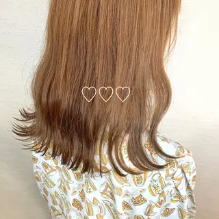 ロング カラー ブリーチカラー💛 石川慧南のヘアスタイル
