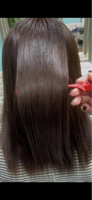 ミディアム 髪質改善/暗髪 /高田馬場/Renのヘアスタイル