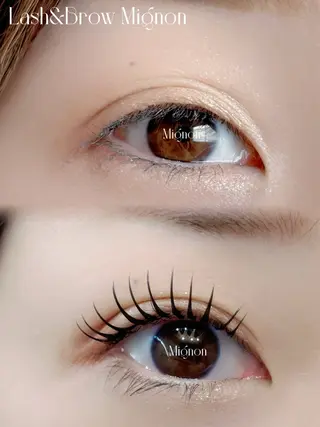 マツエク・マツパ Lash&Brow Mignonのマツエク・マツパデザイン
