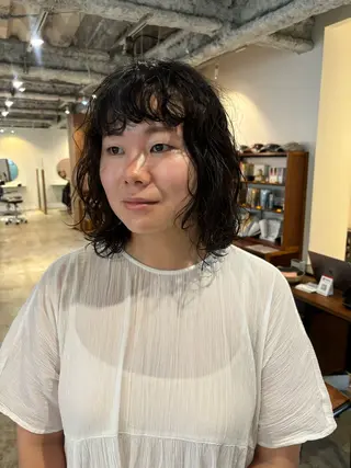 ショート カラー パーマ Hayashi Shioriのヘアスタイル