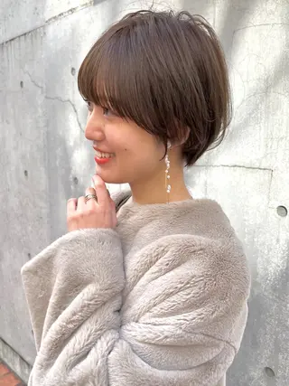 ショート 田中 優菜のヘアスタイル
