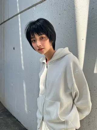 ショート カラー juno所属・ボブ/パーマ/透明感 カラー　善方浩貴のヘアスタイル