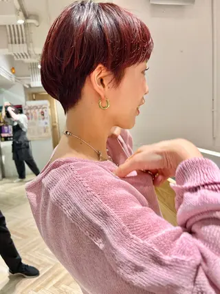 ショート カラー 🌿ショート🌿 パーマ🌿淳平のヘアスタイル
