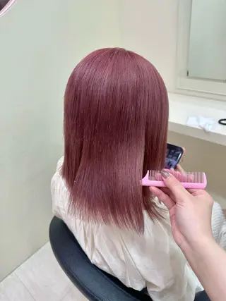 セミロング カラー ヘアアレンジ 🎀 yuuka🎀のヘアスタイル