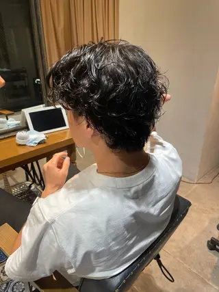 パーマ メンズ 横浜/メンズ/ 大人ショート/齊藤結のヘアスタイル