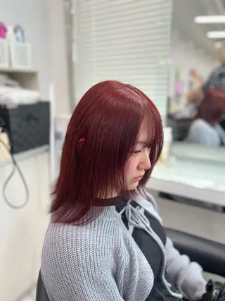 カラー ブリーチなし透明感 💗RYOTAのヘアスタイル