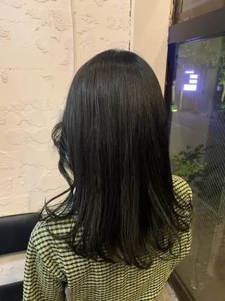 セミロング 🌷ラベンダーピンク 顔まわり🌷ねいろのヘアスタイル