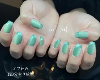 ミディアム ネイル 長さ出し専門 nynaのネイルデザイン