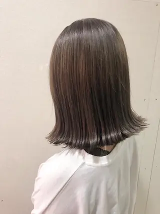 ミディアム カラー ケアブリーチ /髪質 改善/古橋圭史郎のヘアスタイル