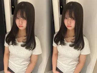 ミディアム カラー ayaka🫧 梅田ダブルカラーのヘアスタイル