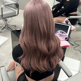 セミロング カラー REAL 心斎橋所属・ブリーチ/ベージュ /デザイン/ナツミのヘアスタイル