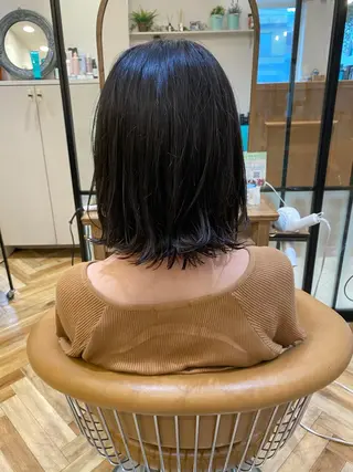 ショート レイヤー/韓国/ボブ 縮毛矯正/畠中ケントのヘアスタイル