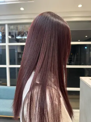 ロング YUME/ ブリーチ／ハイライトのヘアスタイル