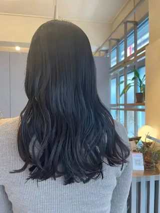 ロング カラー 【髪質改善】【美髪】 【ツヤ髪】ほしのちりのヘアスタイル