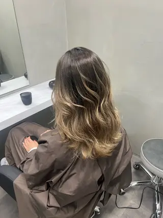 ロング 小顔カット/髪質改善 /  店長 河井雄貴のヘアスタイル