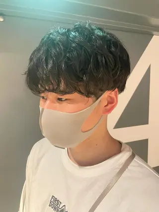 ショート カラー パーマ ヘアアレンジ メンズ パーソナルカラー合わ せたカラー🤍なつみのヘアスタイル