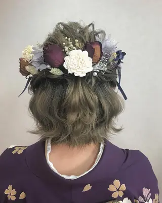 ショート ヘアアレンジ 荒木 ひろかのヘアスタイル
