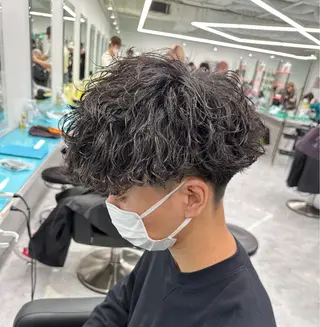 ショート カラー パーマ メンズ 【メンズサロン】 BLUCK 横浜のヘアスタイル