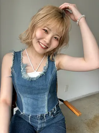 ミディアム カラー 原宿/似合わせ/髪質 改善/レイヤー/優希のヘアスタイル