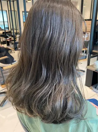 セミロング カラー 艶レイヤー/艶髪矯正 /ケラトリ/石井のヘアスタイル