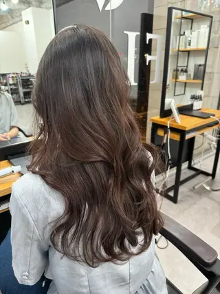 ロング のり🐼顔まわり/ 韓国/レイヤーカットのヘアスタイル