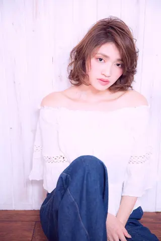 ミディアム カラー 吉祥寺aivee 若手注目スタッフのヘアスタイル