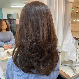 ロング ナカジマ ボブ/レイヤーのヘアスタイル