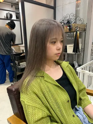 ロング カラー ヘアアレンジ kei/透明感カラー /ベージュ/インナーのヘアスタイル