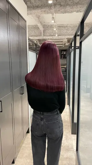 セミロング 山口滉斗/美髪 縮毛矯正/髪質改善のヘアスタイル