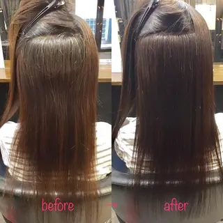 ロング 縮毛矯正&髪質改善 MAILHAIRのヘアスタイル
