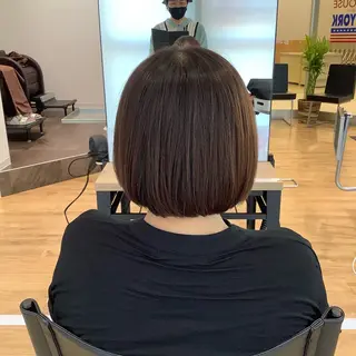 ミディアム カラー エイジングケア特化 美容師✂️山崎竜二のヘアスタイル