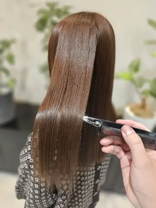 セミロング カラー 【髪質改善美容師】t occa茨木篠原健太のヘアスタイル