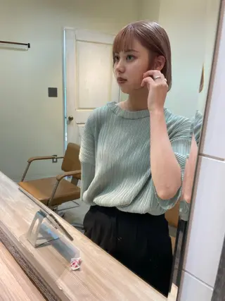 ショート カラー 🌿髪質改善🌿艶髪 透明感🌿karenのヘアスタイル