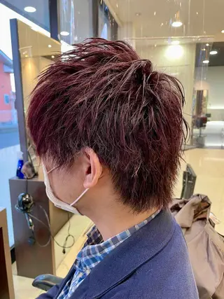 ショート カラー メンズ 嶌田 沙紀のヘアスタイル
