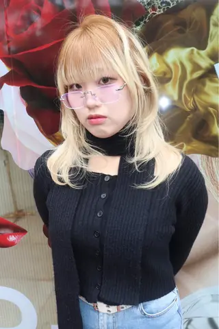 ミディアム カラー ヘアアレンジ @kyoniyy KYONIのヘアスタイル