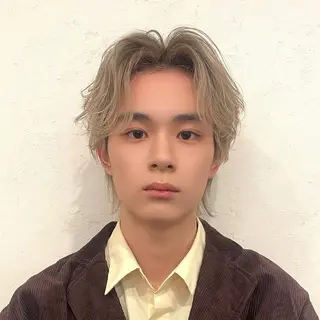 ミディアム メンズ 夏向/ハイトーン /パーマのヘアスタイル