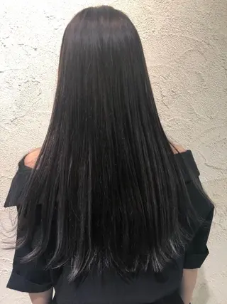 カラー シールエクステ/ ハイトーンカラーのヘアスタイル