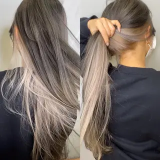 ロング yosuke 梅田/バレイヤージュのヘアスタイル