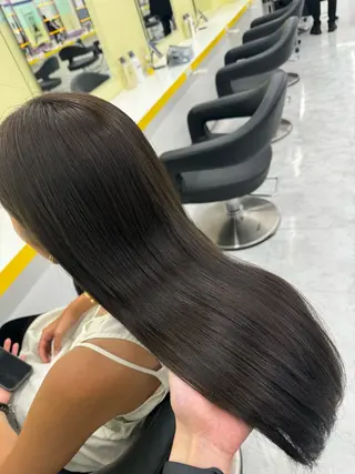 ロング カラー ヘアアレンジ ☁️トレンド✖️ 透明感☁️りくのヘアスタイル