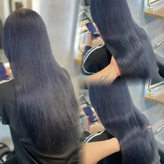 セミロング カラー ヘアアレンジ 透明感カラー/推しカ ラー☁️JURAのヘアスタイル