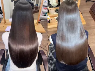 ロング パーマ 韓国×髪質改善💊 似合わせ/武田涼のヘアスタイル